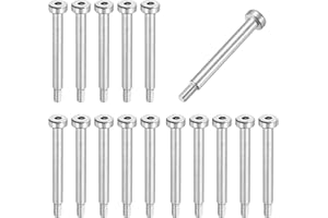 MECCANIXITY 16 Pcs 304 Stainless Steel Shoulder Bolt 5mm Shoulder Dia 40mm Shoulder Length M4x0.7 Thread Hex Socket Shoulder Bolts for Hydraulic Injection Molding Machinery Industries