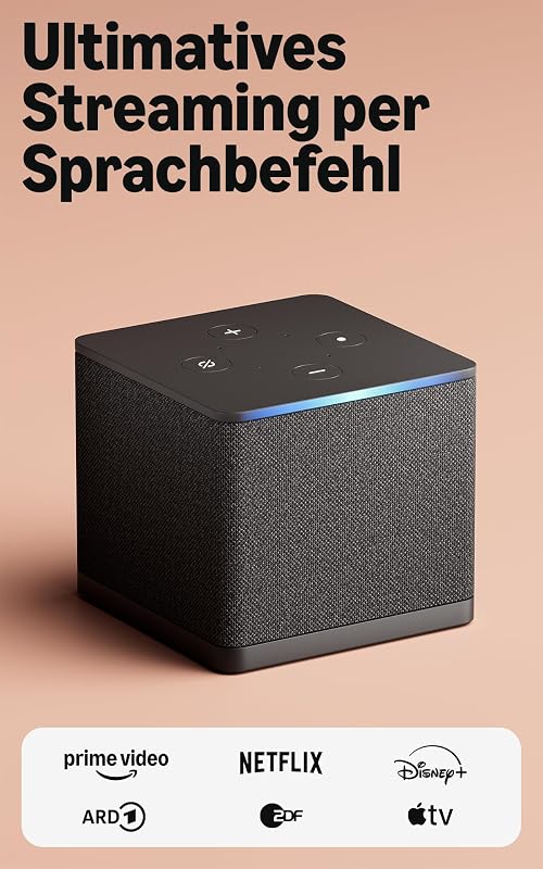 Fire TV Cube (Neueste Generation) | Streaming-Mediaplayer mit Sprachsteuerung mit Alexa, Wi-Fi 6E, 4K Ultra HD, finde Serien schneller mit Alexa+