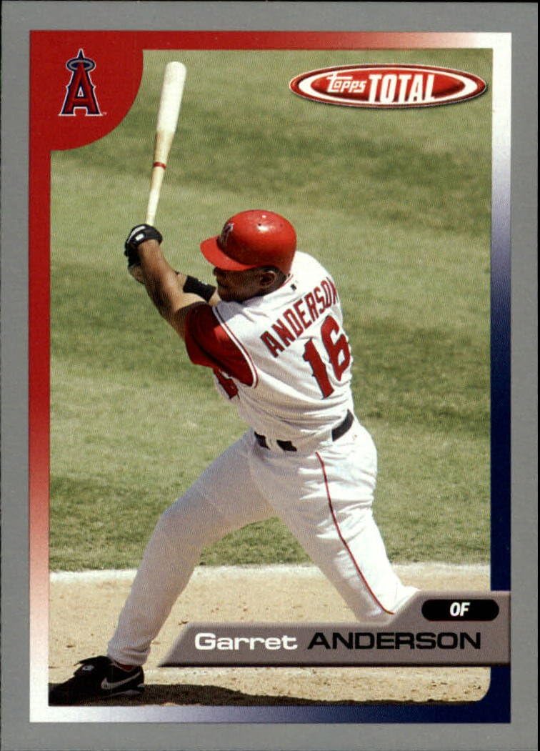 2005 Topps Total Silver Baseball Card 5 Garret Anderson