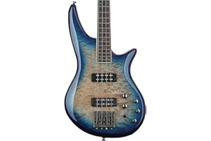 Jackson JS Series Spectra Bass JS3Q, Amber Blue Burst, Laurel Fingerboard
