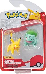 Pokémon Battle Figure First Partner 2 Pack Bulbasaur Pikachu 2-Inch Figures view 2