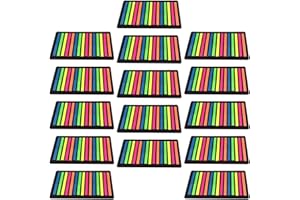 HOODANCOS 15pcs Fluorescent Index Memo Pads, Ultra-thin Highlight Strips for Learning, Office, and Filing