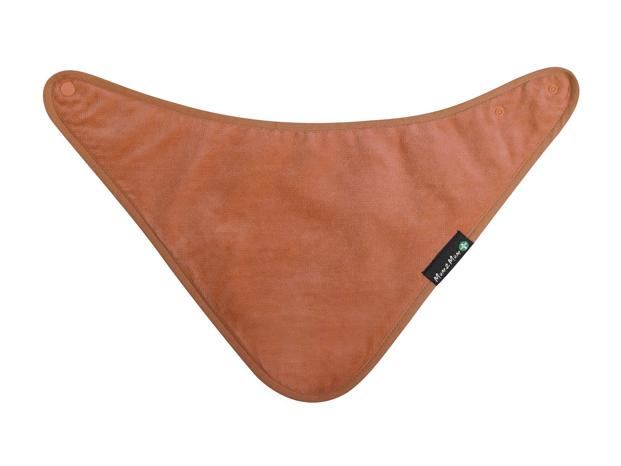 Mum 2 Mum PLUS Youth Bandana Bib for Special Needs in Rust