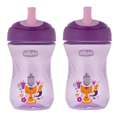Chicco Advanced Sipper Cup 200ml (12 Months) (Purple) (Pack of 2)