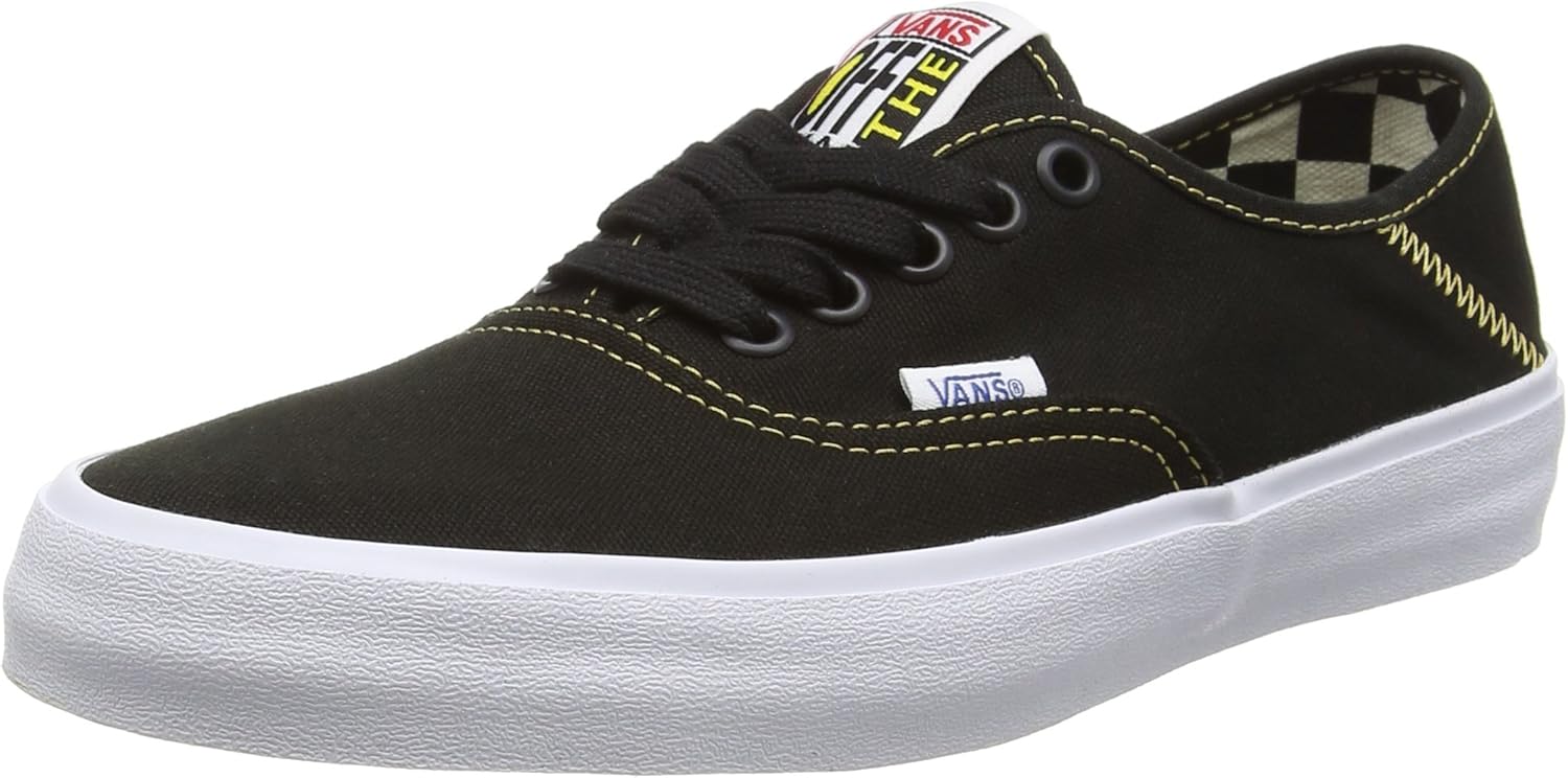 vans authentic sf black white