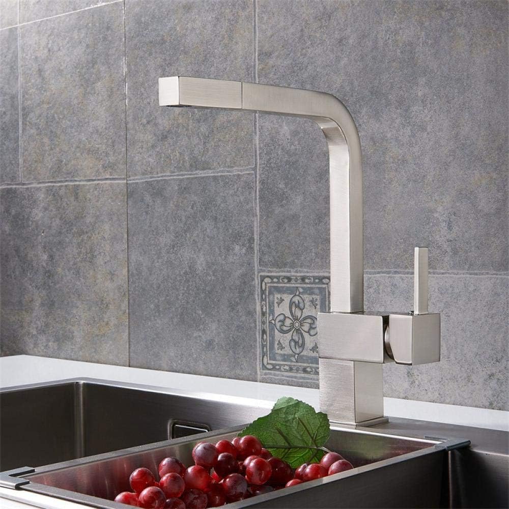 Amazon Com Modern Traditional Kitchen Sink Mixer Tap 360 Kitchen Taps Home Kitchen Water Tap Black Taps Modern Kitchen Sink Pull Type Hot And Cold Faucet Copper Sitting Single Hole Nickel Brushed Dish Mixer Furniture
