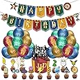 Harry Birthday Decoration, Wizard Party Birthday Decoration Set Potter Balloons Birthday Banner Cake Decoration, Magic Wizard