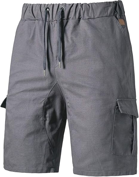 Amazon Co Jp 男性のための貨物のショートパンツ リラックスしたフィットワークショートパンツ グレー Xl ホーム キッチン