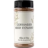 Olive & Vine Coriander Seed Powder, Earthy Flavor, For Curries & Marinades, Rich Tradition, Authentic Taste, For Global Recipes (8 Ounce)