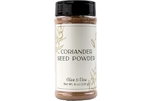 Olive & Vine Coriander Seed Powder, Earthy Flavor, For Curries & Marinades, Rich Tradition, Authentic Taste, For Global Recipes (8 Ounce)