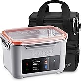 LUNCHGO® G1-Standard(74 Wh), Smart Electric Heated Lunch Box – Cordless, 5 Cups Capacity, Battery Powered, 250°F Max, Scheduled Heating, Perfect for Outdoor Work, On-The-Go Meals (Neon Gray)