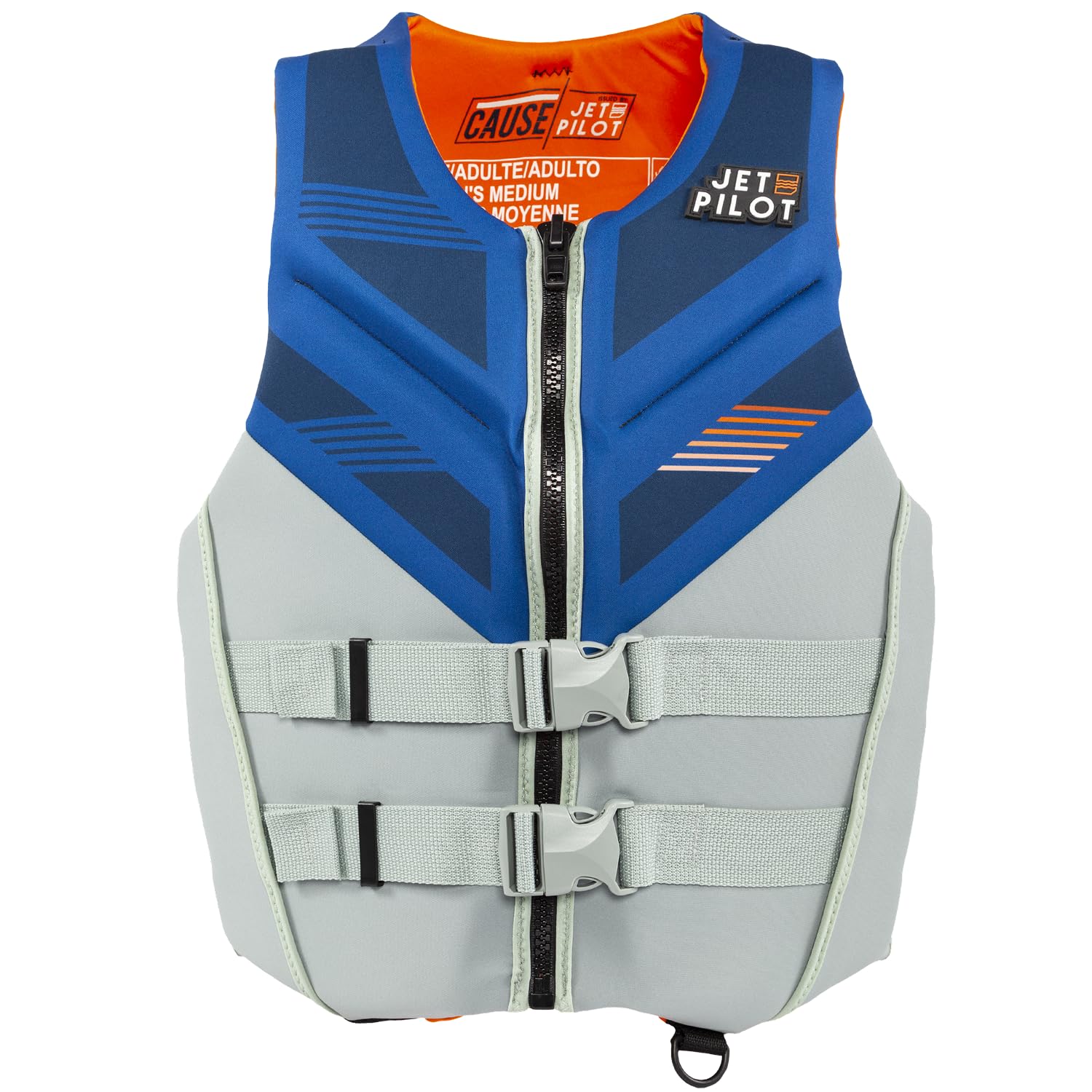 Jetpilot Cause Neoprene Coast Guard Approved Life Jacket PFD-Black – S (Navy, XX-Large)