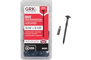GRK 95312 RSS 5/16 x 3-1/8 in. - Black Screws 25pk