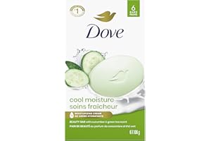 Dove Skin Care Beauty Bar For Softer Skin Cucumber and Green Tea More Moisturizing Than Bar Soap 106 g 6 count
