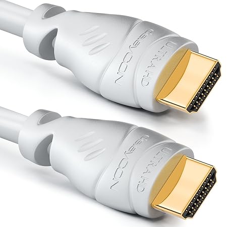 deleyCON 5m HDMI Kabel HDMI 2.0 / 1.4a kompatibel High Speed mit Ethernet (Neuster Standard) ARC 3D 4K Ultra HD (1080p/2160p)