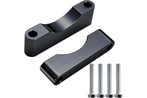 MoKitDora Touring Front Fender Spacers Mount Bracket for 21" 23" 26" Wrap Wheel Compatible with 1997-2013 Harley Street Electra Road Glide King FLH FLT, Black