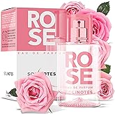 Solinotes Rose Perfume for Women, 1.7 Fl Oz/ 50 ML Eau De Parfum, Delicate Floral and Soothing Scent with Premium Ingredients - Clean Perfume, Cruelty Free, Vegan, Made in France