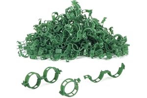 Aipker Tomato Clips, Plant Support Clip for String Trellis Climbing Plants Garden Vegetables -100PCS/Green