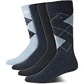 Tommy Hilfiger Men's Reinforced Heel Cotton Dress Socks (4-Pack)