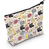 JNIAP Movie Lover Gift Actress Zipper Pouch Musical Theater Gift Movie Critic Movie Night Makeup Bag (Musical Theater)