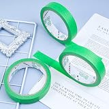 Udewo 3 Rolls Green Low Tack Masking Tape 24mm x 20m Painters Tape for view 2
