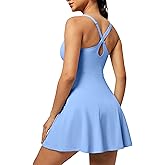 Heathyoga Tennis Dresses for Women Athletic Dress with Shorts Underneath Workout Dress with Pockets Summer Golf Outfits