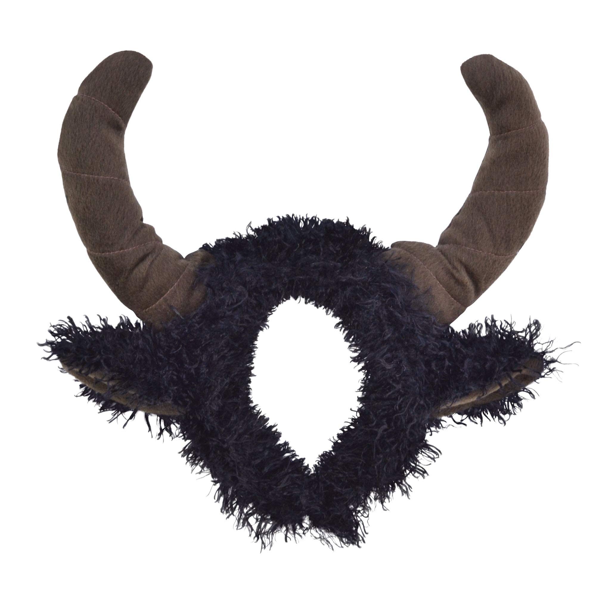 Brown & Black Bull Horns Headband, 1 Pc. - Comfortable & Exquisite Design, Perfect Accessory for Costume Parties, Halloween, Festivals, Sports Events, & Themed Events Halloween