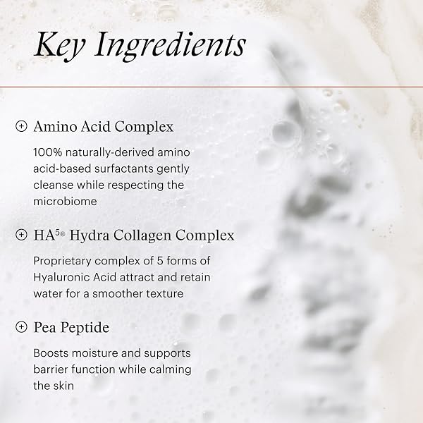 SKINMEDICA HA5 HYDRA COLLAGEN HYDRATING FOAMING CLEANSER WITH VEGAN COLLAGEN, 5 FL OZ – HYDRATING CLEANSING SOLUTION FOR DAILY USE – AMINO ACID-BASED WASH FOR A GENTLE, NON-IRRITATING, CLEAN FEELING