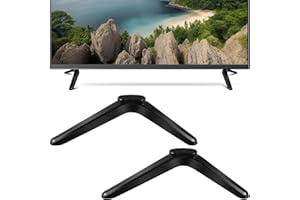 HOMSFOU 2 Pcs Universal TV Stand, TV Stand Mount, Base Table Stand, Universal Tabletop, Tv Mount Stands with Screws