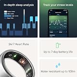 Oura Gen3 Horizon Smart Ring Size 11 Brushed Titanium Sleep Heart Rate view 5