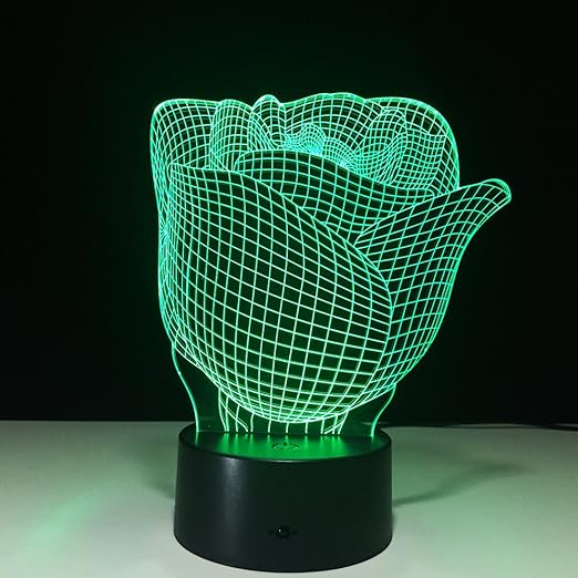 Fernbedienung Blume Tischlampen Usb Led 3d Led Lampe Nachtlicht Led Licht Batterie Led Nachtlicht Batterie Nachtlicht Fur Kinder Amazon De Beleuchtung