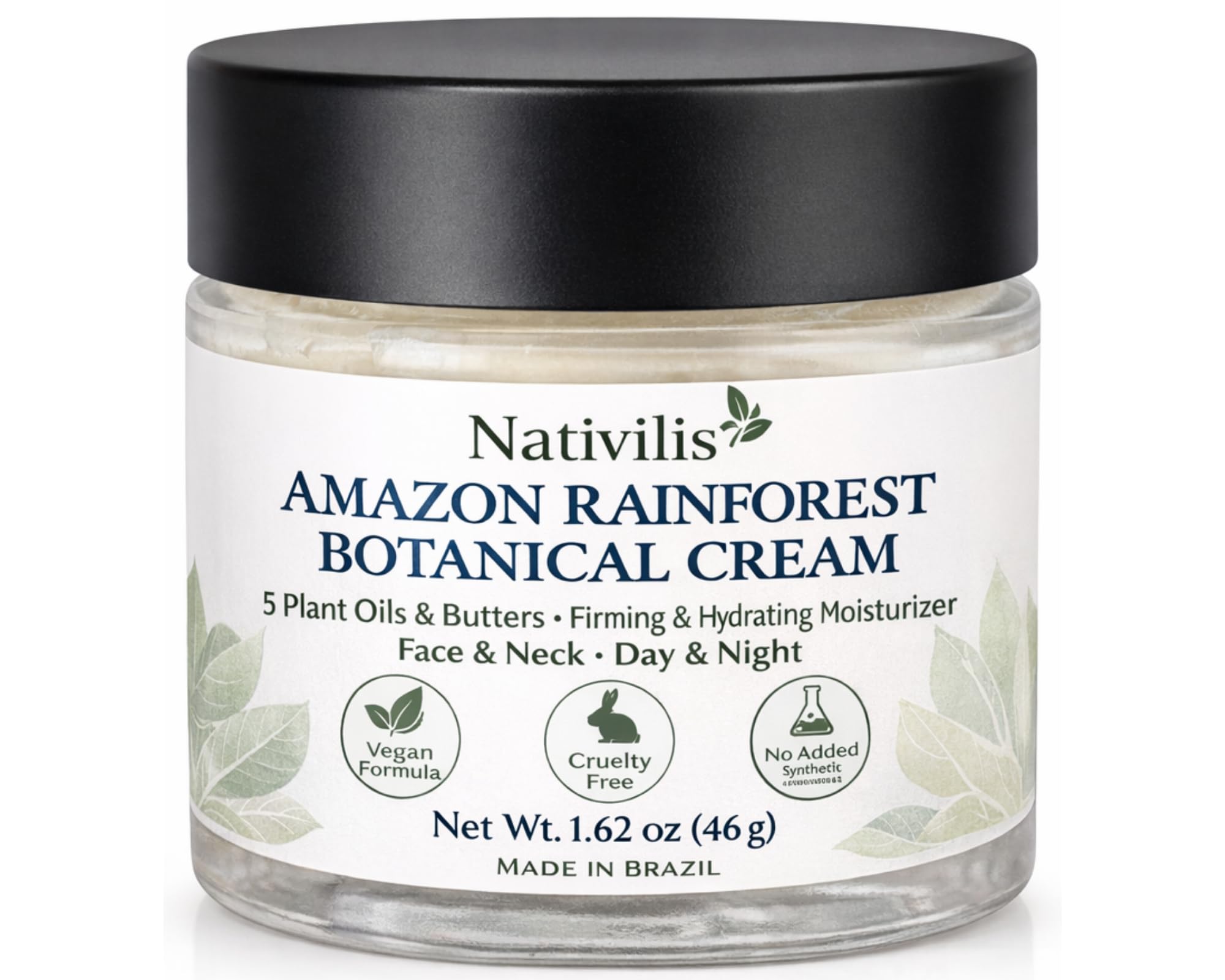 Nativilis Jambu Spilanthol Cream Natural B-tox Alternative Day Night Anti-Aging Skincare Deep Hydration Moisturizing Copaiba