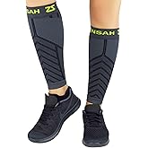 Zensah Running Leg Compression Sleeves - Shin Splint, Calf Compression Sleeve Men and Women