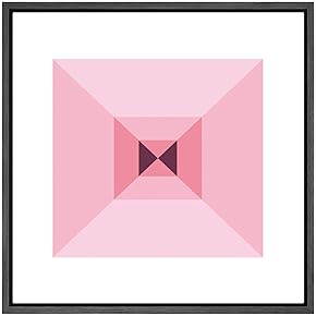 SIGNWIN Framed Canvas Wall Art Optical Illusion Line...