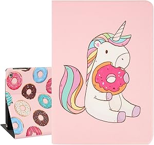 Hepix Unicorn iPad Cases 9.7" Cute iPad Air/Air 2 Case for Kids, Slim Protective iPad 6th/5th Gen Case PU Leather Stand with Auto Sleep Wake for iPad 2018 2017