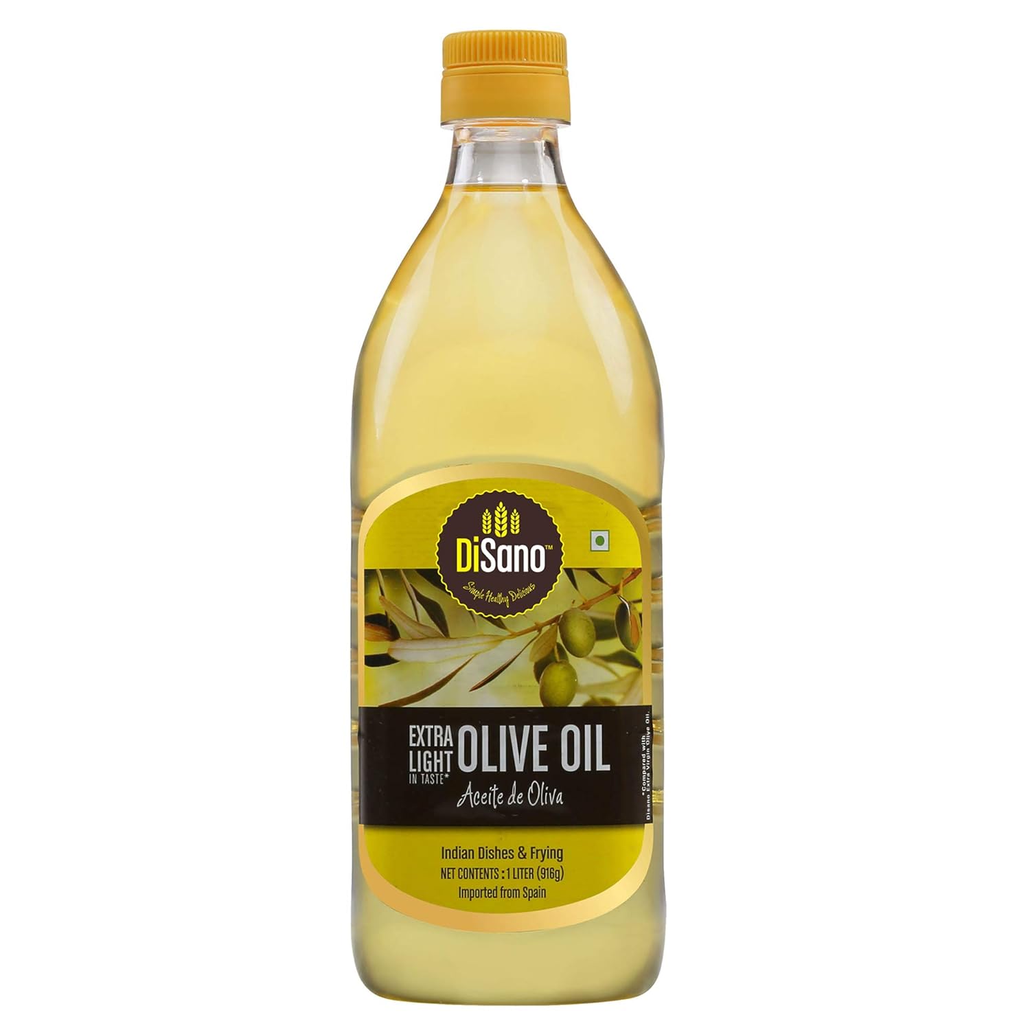 DiSano Extra Light Olive Oil, Ideal for Indian Cooking, 1L Amazon.in