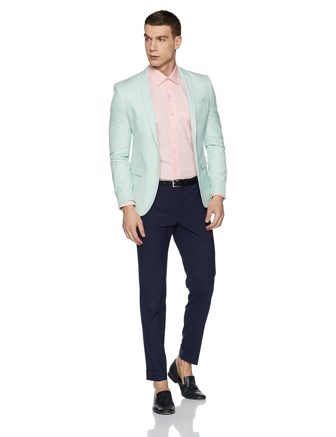 arrow men's plain regular fit cotton formal shirt