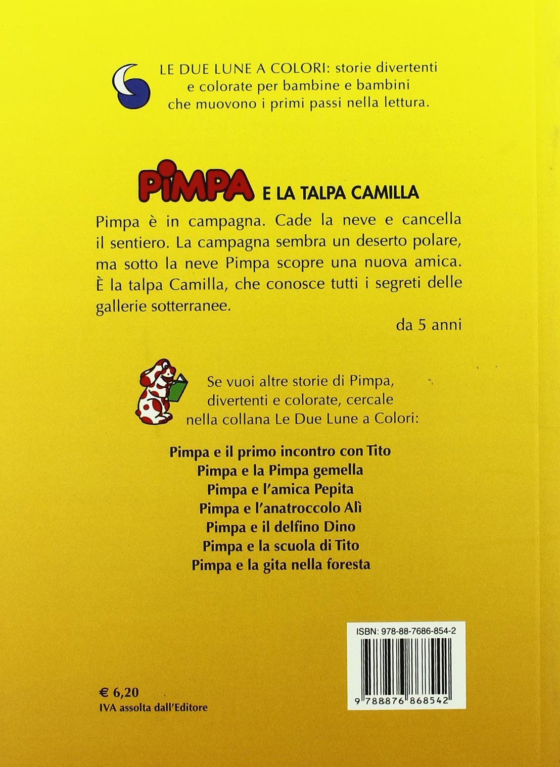 La Pimpa Books Pimpa E La Talpa Camilla Italian Edition