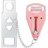 AceMining Portable Door Lock Home Security Door Locker Travel Lockdown Locks for Additional Safety and Privacy Perfect for Tr