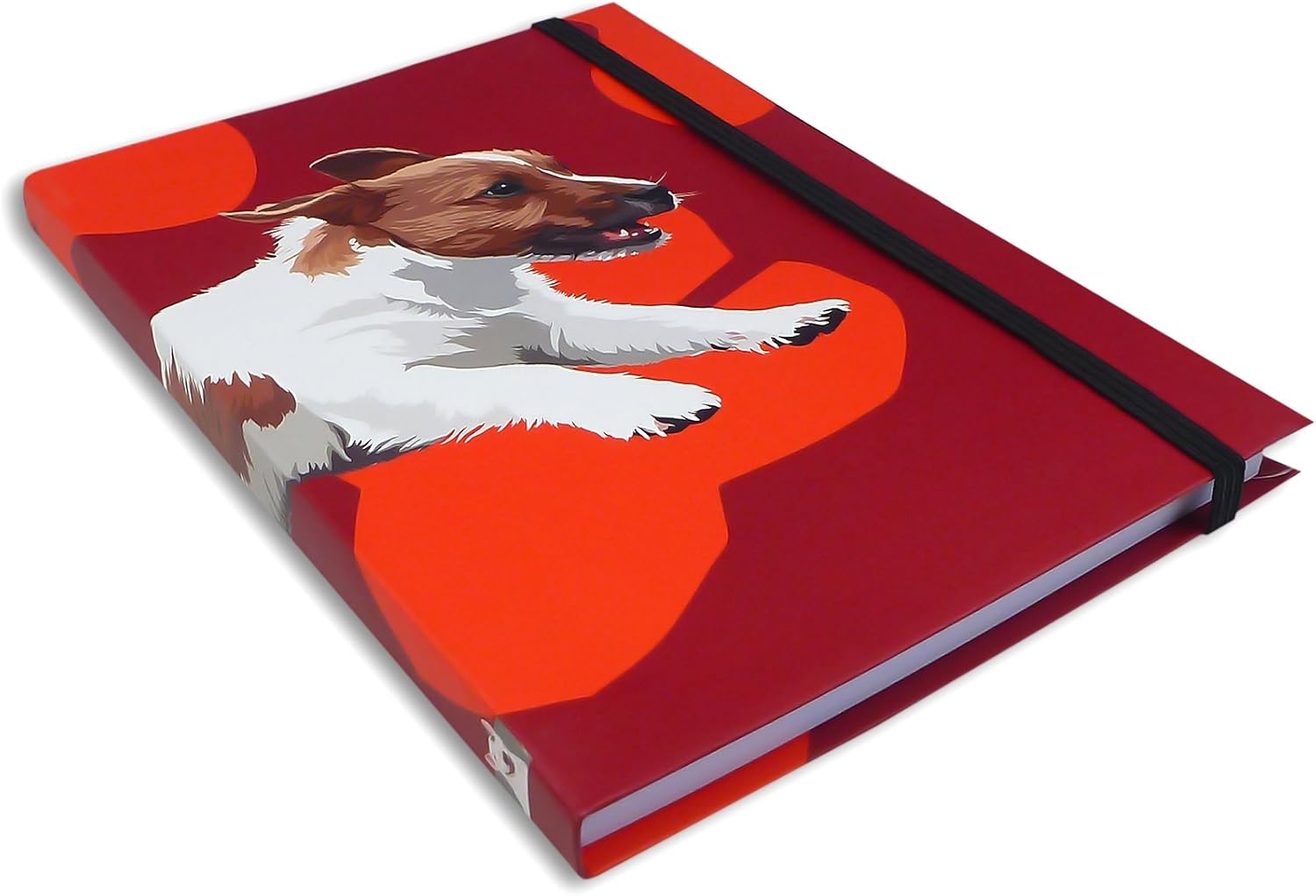 Jack Russell Pocket Notebook by Leslie Gerry, White - Image 3