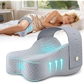 Ciavca Knee Pillow for Side Sleepers Hip Pain Relief with Adjustable Strap | Memory Foam Leg Pillow for Side Sleeping| Spine Alignment Support | Sciatica Hip &amp; Back Pain Relief|Machine Washable