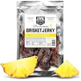 J&amp;K Jerky Beef Brisket Jerky - Pineapple Teriyaki - Hand Crafted Small Batch American Made Slab Jerky - Soft &amp; Tender - 7oz Big Bag of Jerky's