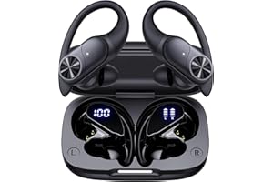 POCBUDS AI Translation Earbuds Real Time Translator 164 Languages 80H Playtime Ear Buds Stocking Stuffers for Men Women Audifonos Traductores Inglés Español Wireless Earbuds for Travel Meeting Business Black