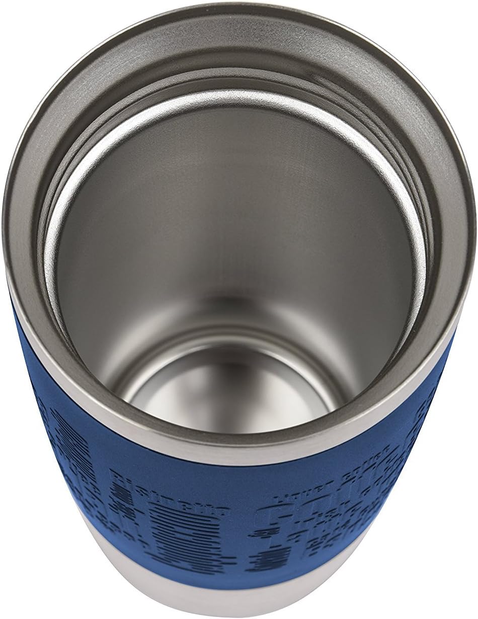 EMSA 513357 Travel Mug Insulated Drinking Cup with Quick Press Closure, 360 ml, Blue - Image 4