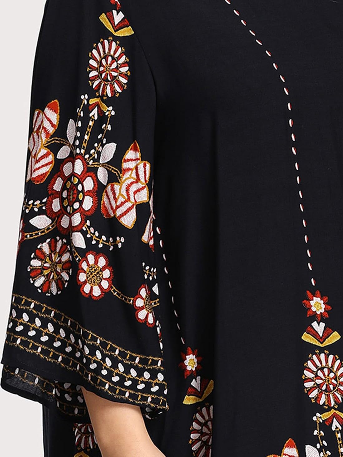 Romwe Women's Plus Size Boho Bohemian Tribal Print Summer Beach Dress at  Women’s Clothing store