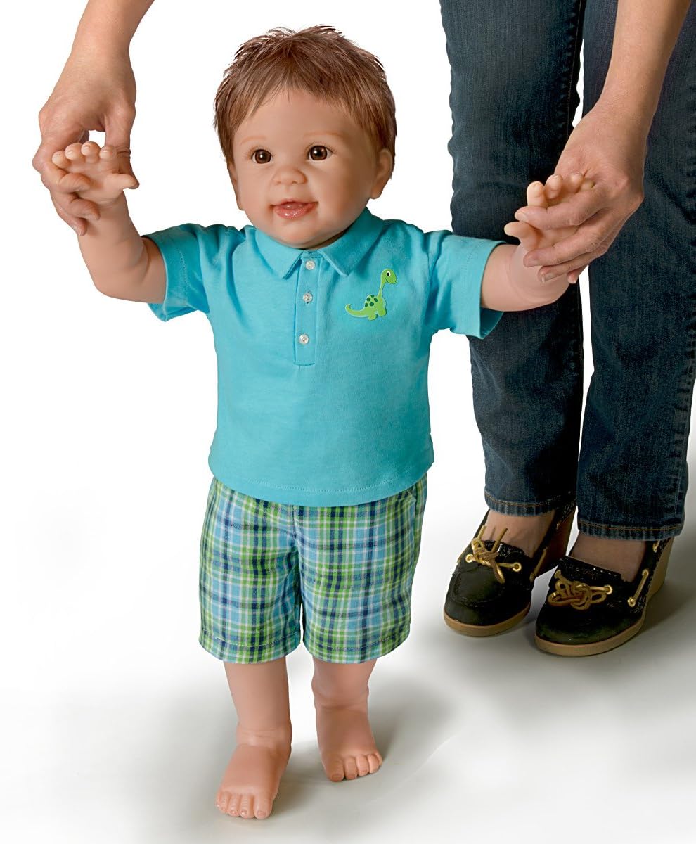 ashton drake mason's first steps