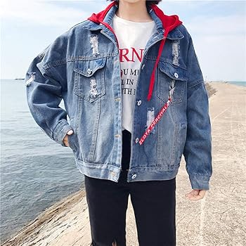 girls hooded denim jacket