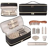 BAGCRAZY Travel Carrying Case for Dyson Shark Flexstyle Revlon Hair Dryer Airwrap, Double-Layer Dyson Airwrap Travel Case Shark Hair Tools Storage Bag for Airwrap Styler and Attachments, Black