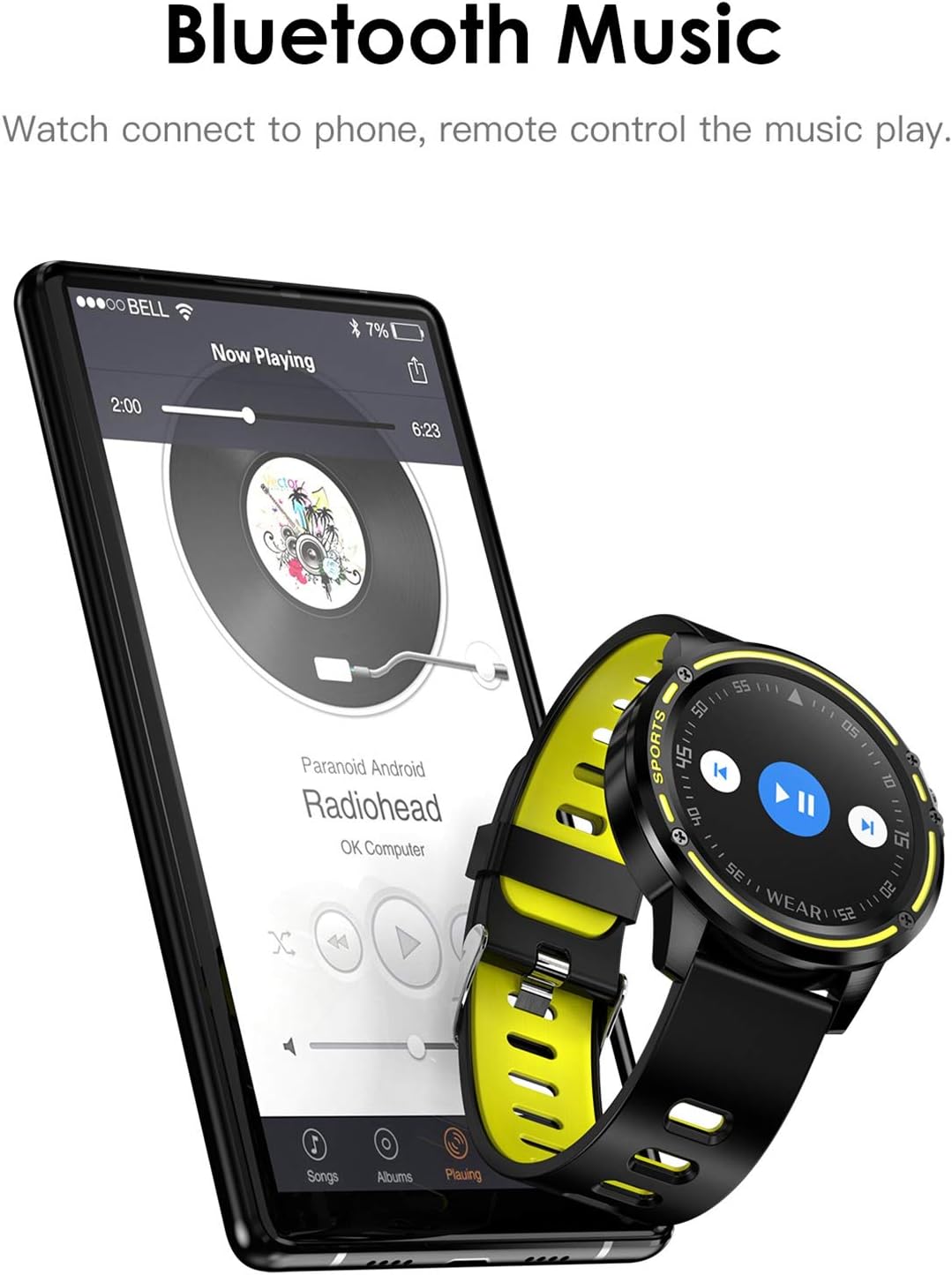 TOOGOO L8 Reloj Inteligente de Hombres Ip68 Reloj Inteligente de ...