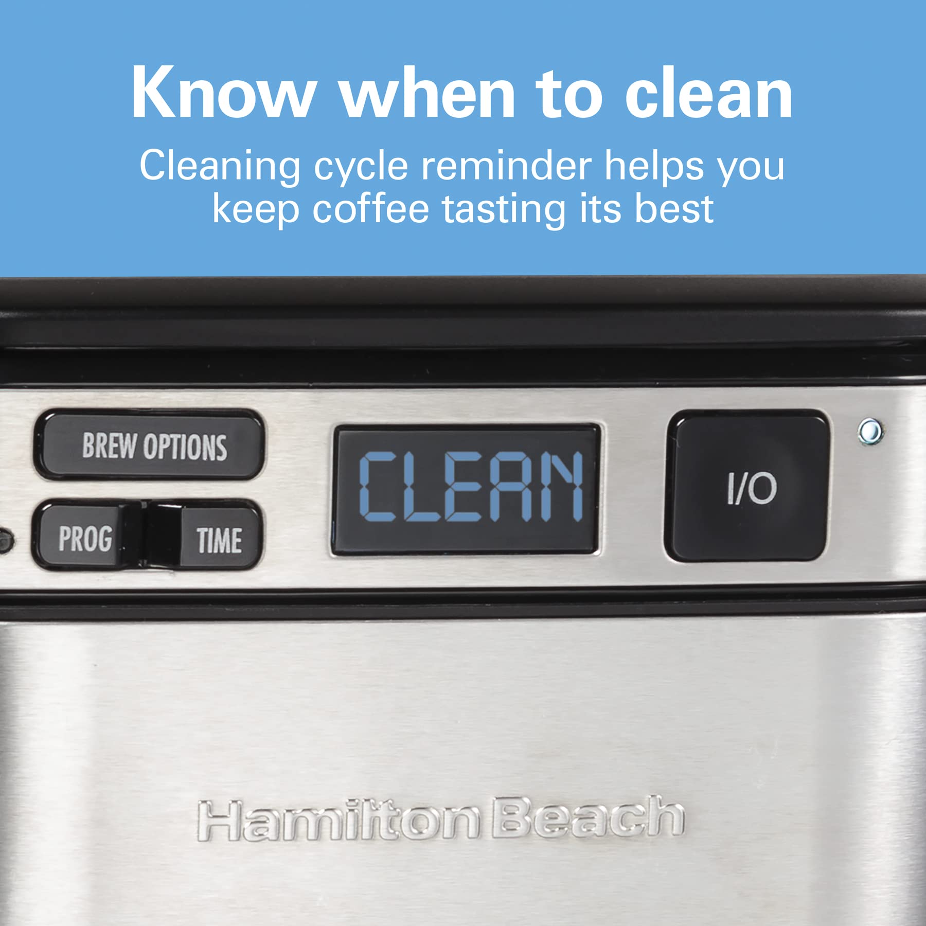 Hamilton Beach Programmable Coffee Maker, 12 Cups, Front Access Easy